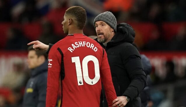 Rashford e Erik Ten Hag