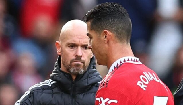 Erik Ten Hag e Cristiano Ronaldo