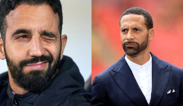 Rúben Amorim e Rio Ferdinand