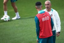 Roberto Martínez e Cristiano Ronaldo