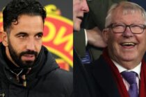 Rúben Amorim e Alex Ferguson