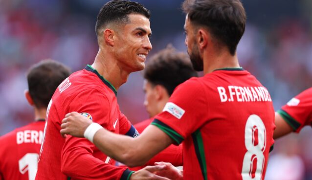 Cristiano Ronaldo e Bruno Fernandes