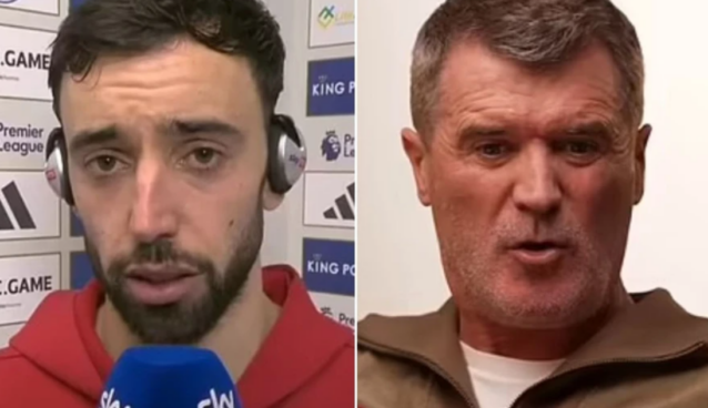 Bruno Fernandes e Roy Keane