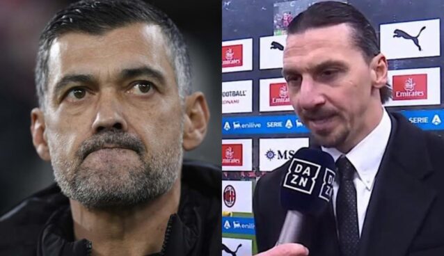 Sérgio Conceição e Zlatan Ibrahimóvic